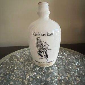 Empty Gekkeikan sake bottle Vintage Japanese the sake of the samurai 700ml 8”